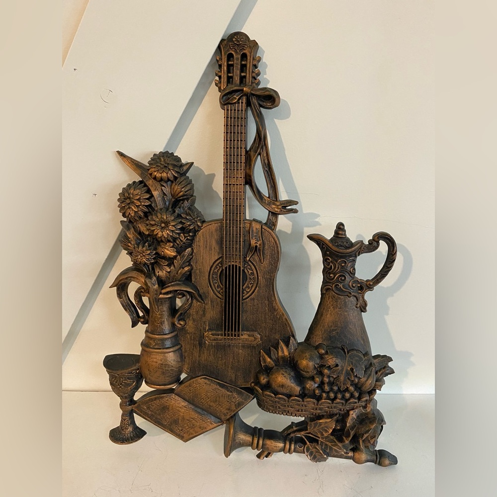 Vintage Coppercraft music food wall hanging